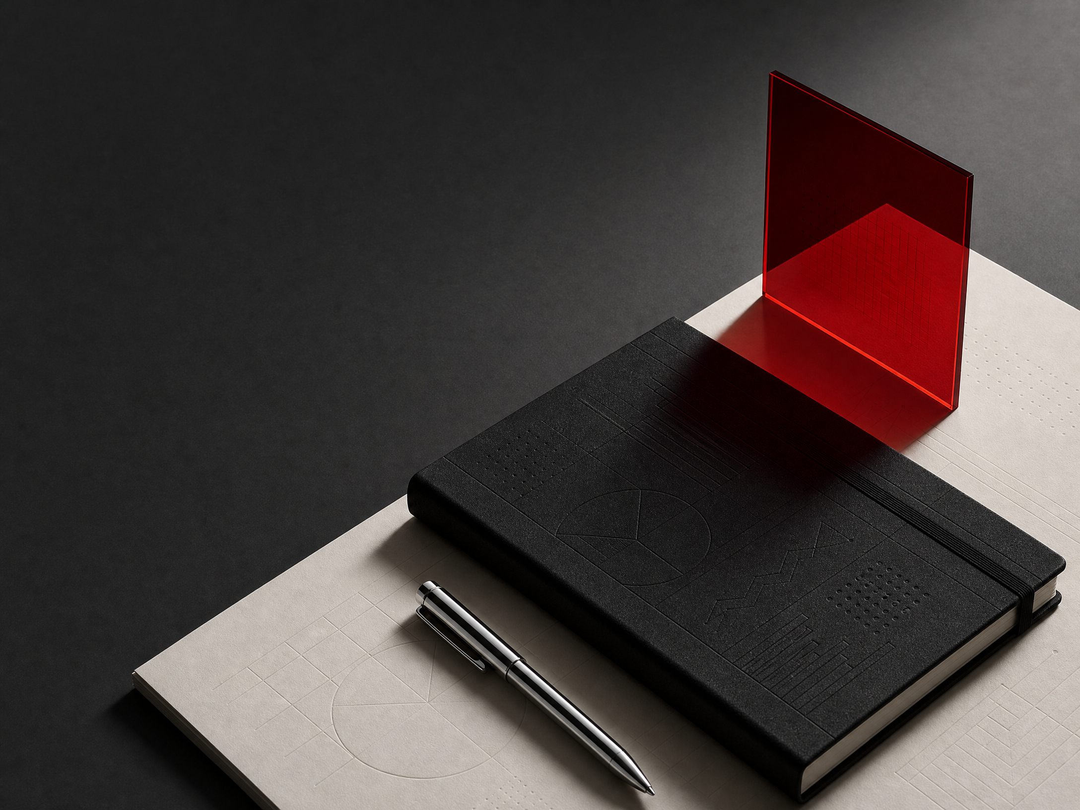 Editorial research materials in the TousiTV color palette